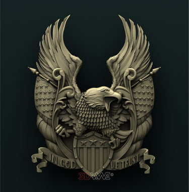 AMERICAN EAGLE 3D STL 3DWave